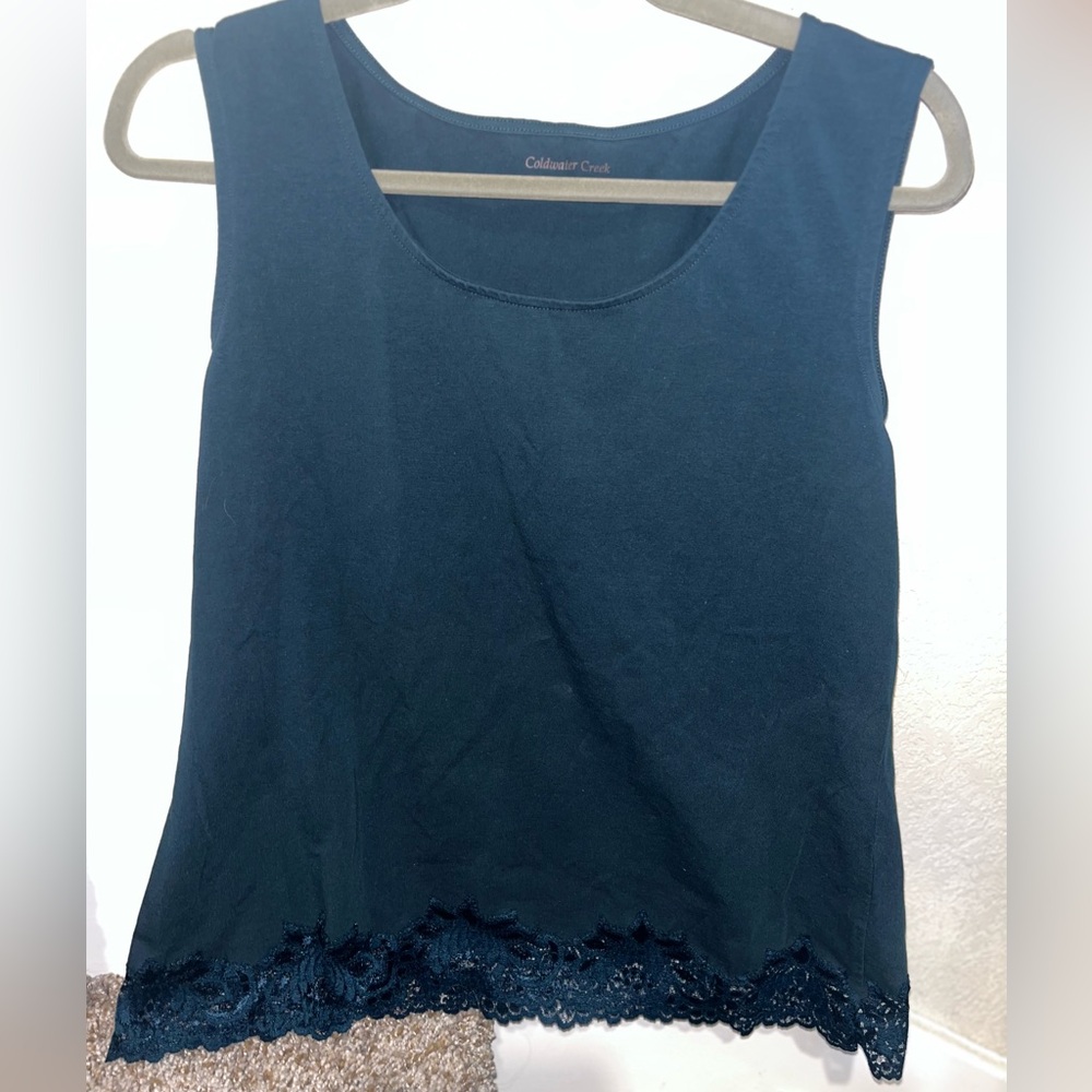 Coldwater Creek Deep Blue Tank Top